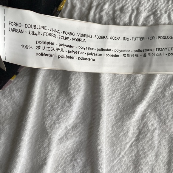 Zara floral one shoulder ruched dress in mauve, gold, black & cream.Side zip. XS - Picture 8 of 12